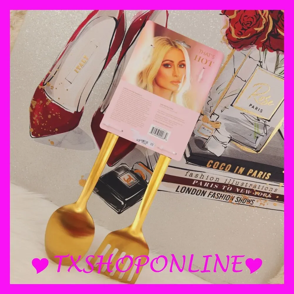 💗🍴PARIS HILTON 2pc stainless steel stool set🍴 💗NWT